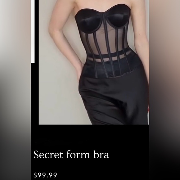 Elegant Black Corset Bustier M PERFECT CORSET - Picture 1 of 16